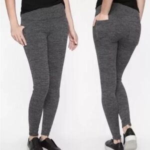 Athleta Herringbone Metro High Waisted Leggings Black/Gray Size XS NWOT
